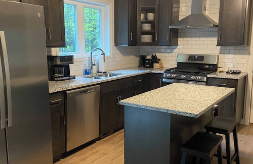 Gouldsboro House | Spacious brand new 4-bedroom house in wonderful Big Bass Lake with AC