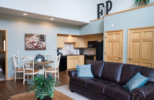 Stanley Hills Condo | Spacious, bright condo w/outdoor hot tub, and amazing views of Estes Valley!