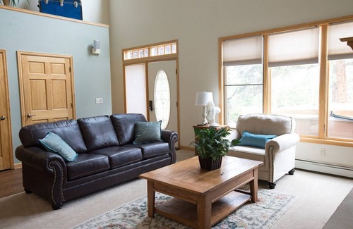 Stanley Hills Condo | Spacious, bright condo w/outdoor hot tub, and amazing views of Estes Valley!
