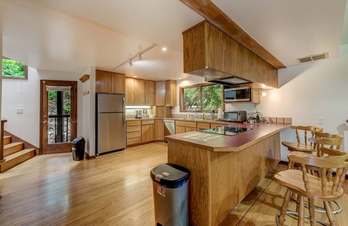 Lake City House | Spacious Cabin with hot tub, sauna, AC, loft, king bed, free parking