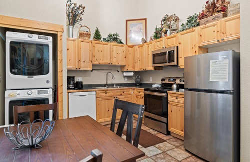 Mountain House Condo | Spacious Condo w/Beautiful Slope & River Views & Short Walk to Shops, Dining