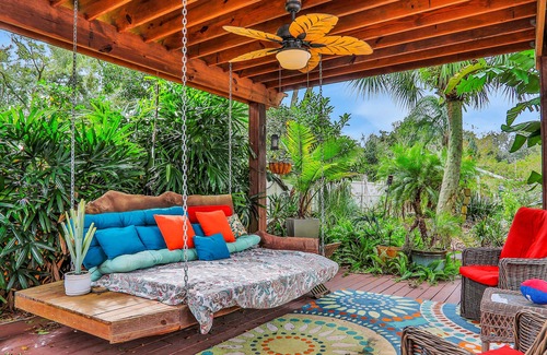 Fruit Cove House | Spacious, dog-friendly home with lush lanai, pool, sauna, hot tub, & coffee bar