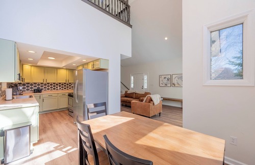 Court House House | Spacious forest retreat with hot tub, game room, pond, & cozy charm—perfect for family getaways!