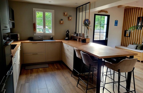 Le Grand-Village-Plage House | Spacious house on the edge of the forest and close to the beach.