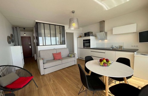 Saint-Hilaire-de-Riez Apartment | Spacious studio cabin 4 pers, balcony, renovated, near ocean, Saint-Hilaire-de-Riez