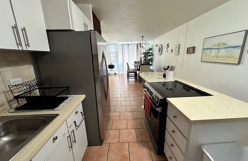 El Combate Condo | Spacious Garden Retreat at Vistamar Combate, WiFi, full A/C, walk to the beach