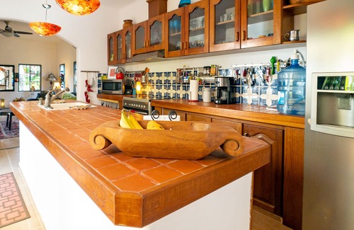 Puerto Morelos House | Spacious Hacienda style home with charming garden, screened porch and pool