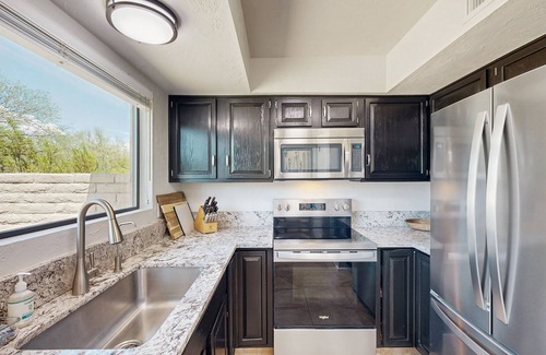Tanque Verde House | Spacious home w/private heated pool, large yard, mountain views, work desk