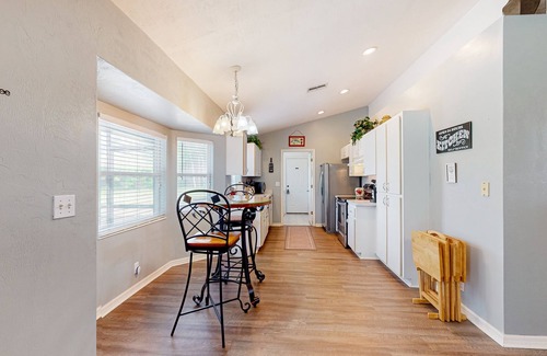 Palm Coast House | Spacious home with enclosed pool, open layout, washer/dryer, internet, & AC