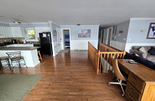 Sister Lakes House | Spacious lakefront home on peaceful Cable Lake.