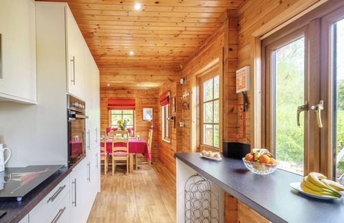 Menai Bridge Ski Chalet | Spacious, light, all wood luxury lodge in tranquil location at head of lake.