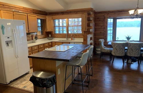 Seneca House | Spacious Log Cabin on Point Lot, Private Beach, Boat and PWC Rental Available
