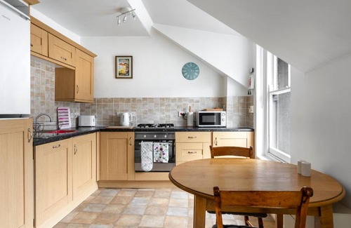 Beer Apartment | Spacious, period building top-floor flat in heart of Beer, 3 minute walk to beach