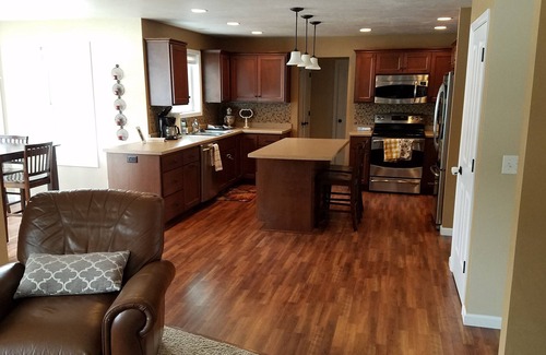 Neenah House | Spacious private home with quick access to EAA