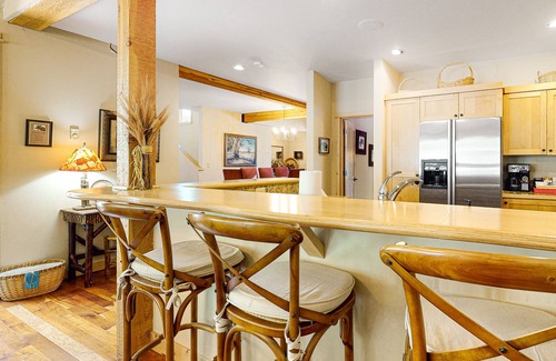 Teton Village Condo | Spacious, ski-in/out home with furnished patio, private hot tub & grill