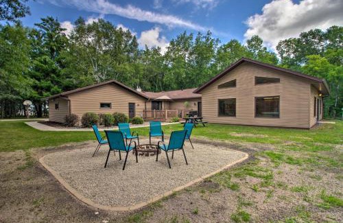 Wadena County House | Spacious Verndale Home with Backyard Fire Pit!