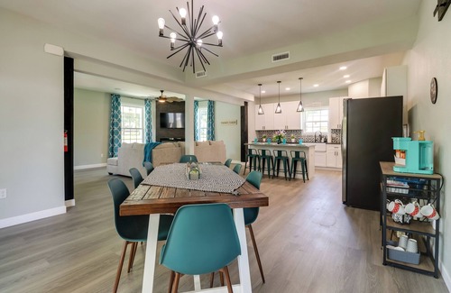 Grove House | Spacious Yard, Games & Fire Pit: Grove Home Rental