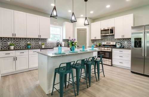 Grove House | Spacious Yard, Games & Fire Pit: Grove Home Rental