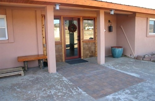 Howard House | Spanish Ranch on the Arkansas River- enjoy the rushing river from the Hot tub!