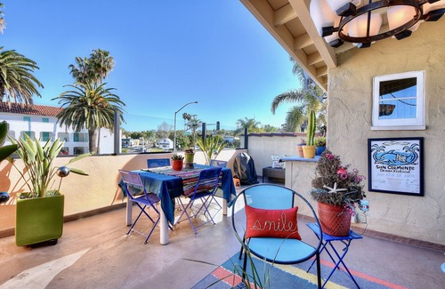 San Clemente House | Spanish-Style San Clemente Loft - King Bed, AC, Garage, Walk to North Beach