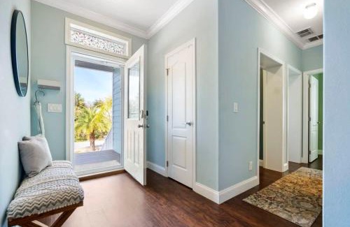 Vilano Beach House | Sparkling Blue Pool Home! Walk to Beach, Publix