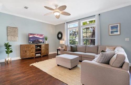 Vilano Beach House | Sparkling Blue Pool Home! Walk to Beach, Publix