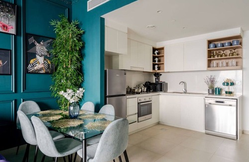 Za'abeel 2 Apartment | Spectacular Burj Khalifa View 2 min to Dubai Mall