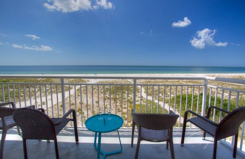 Treasure Island Condo | Spectacular Gulf Front Building. Heated Pool and Spa. Great Location. Corner Unit!