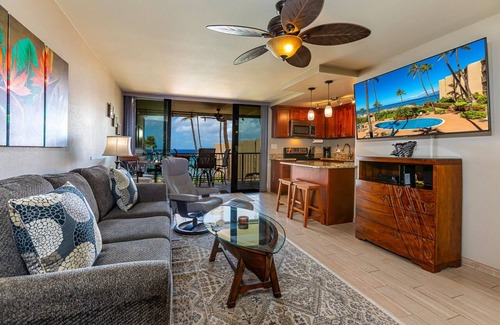 Honokowai Condo | Spectacular Ocean Views! Remodeled Top Floor Condo at Hale Ono Loa #411