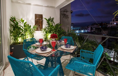 Amapas Condo | Spectacular View from D Terrace 201 2BD Condo for rent in Old Town, Puerto vallarta