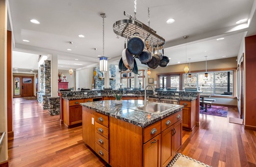 Orondo House | Spectacular waterfront home with two decks, hot tub, fireplace, & small beach