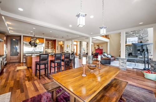 Orondo House | Spectacular waterfront home with two decks, hot tub, fireplace, & small beach