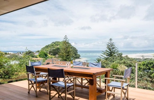 Mangawhai Heads House | Spits End - Large, modern holiday home with stunning views a short walk to estuary surf beach