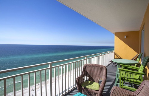 West Panama City Beach Condo | Splash 1202E - Gulf Front, Heated Community Pool, Game Room, Fitness!