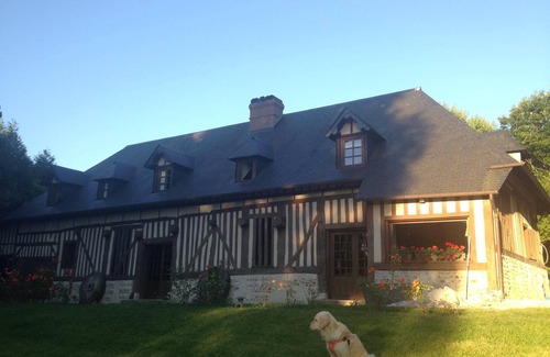 Saint-Hymer House | Splendid Authentic Norman Residence with swimming pool and tennis court