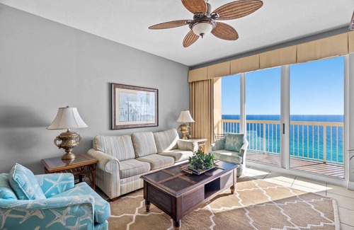 Panama City Beach Condo | Spring Break Gulf View Condo, 19th FL - Walk to Pier Park, Free WiFi, Calypso Resort w/ 2 Pools