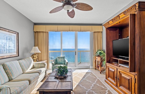 Panama City Beach Condo | Spring Break Gulf View Condo, 19th FL - Walk to Pier Park, Free WiFi, Calypso Resort w/ 2 Pools