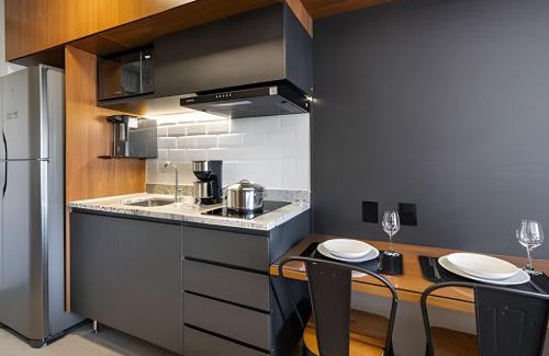 Republica Apartment | SR8 - Novo Bhaus Setin Republica - Centro - Metrô - Varanda - Vista Incrível 16o andar