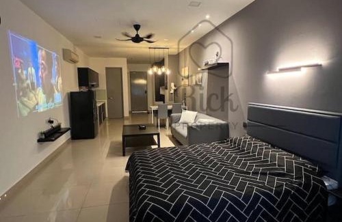 Subang Jaya Apartment | SS15 Courtyard Subang Jaya Sunway Modern Studio Projector Home cinema 120 Inch TV box #10