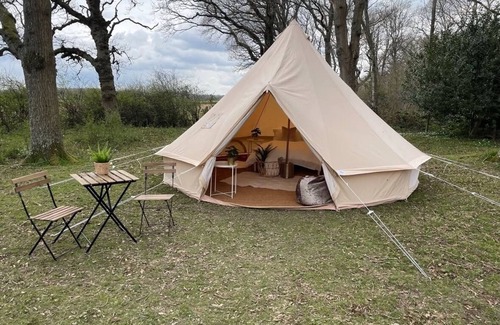 Dwyran Cabin | Star Gazing Cozy Hot Tent with Log Burner