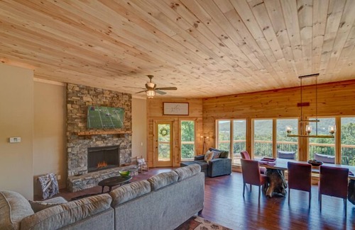 Blue Ridge Cabin | Star Mountain - Main Level Master | Movie Theatre | Stunning Views