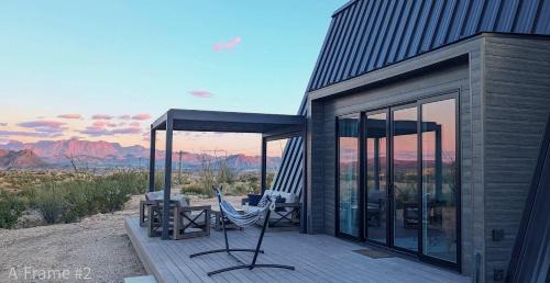 Study Butte-Terlingua Apartment | Stardust Big Bend Luxury A-Frame#9 with a fab view