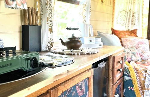 Bridgetown House | Stay in a gorgeous, vintage, very elegant, warm, cosy & characterful Gypsy Wagon