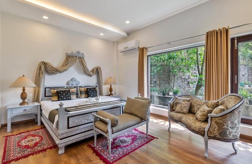 Dharampur Villa | StayVista at Panorama Estate with cosy seating