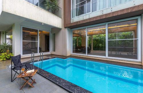 St.Stanislaus Villa Villa | StayVista's Bianco Villa - Hill-View Villa with Private Pool, Jacuzzi, Gym & Games Room