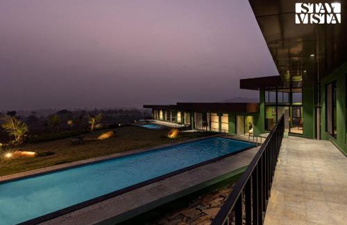 Dindori Villa | StayVista's Minty Mirage - Mountain & Lake-View Villa with Pool, Expansive Lawn & Terrace