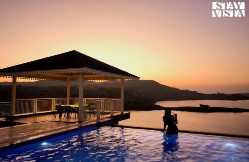 Igatpuri Villa | StayVista's The Aquamarine Villa - Igatpuri - Lakeside Retreat with Infinity Pool & Deck, Theatre Room & Gazebo