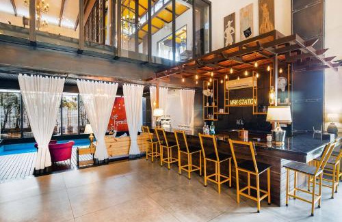 Chandigarh Villa | StayVista's The Barn House - Farm-View Villa with with bonfire, Indoor Pool & Bar