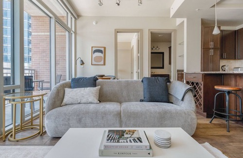 Second Street District Apartment | Stellar Downtown 1BR w/Gym & Pool, nr Lady Bird Lake, by Blueground