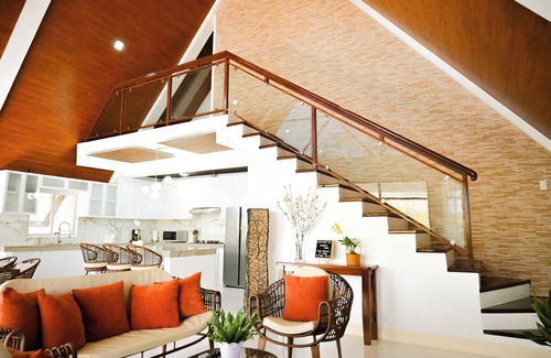 Bolinao Cabin | Step into an A-Frame home, where white tropical design meets ultimate comfort.